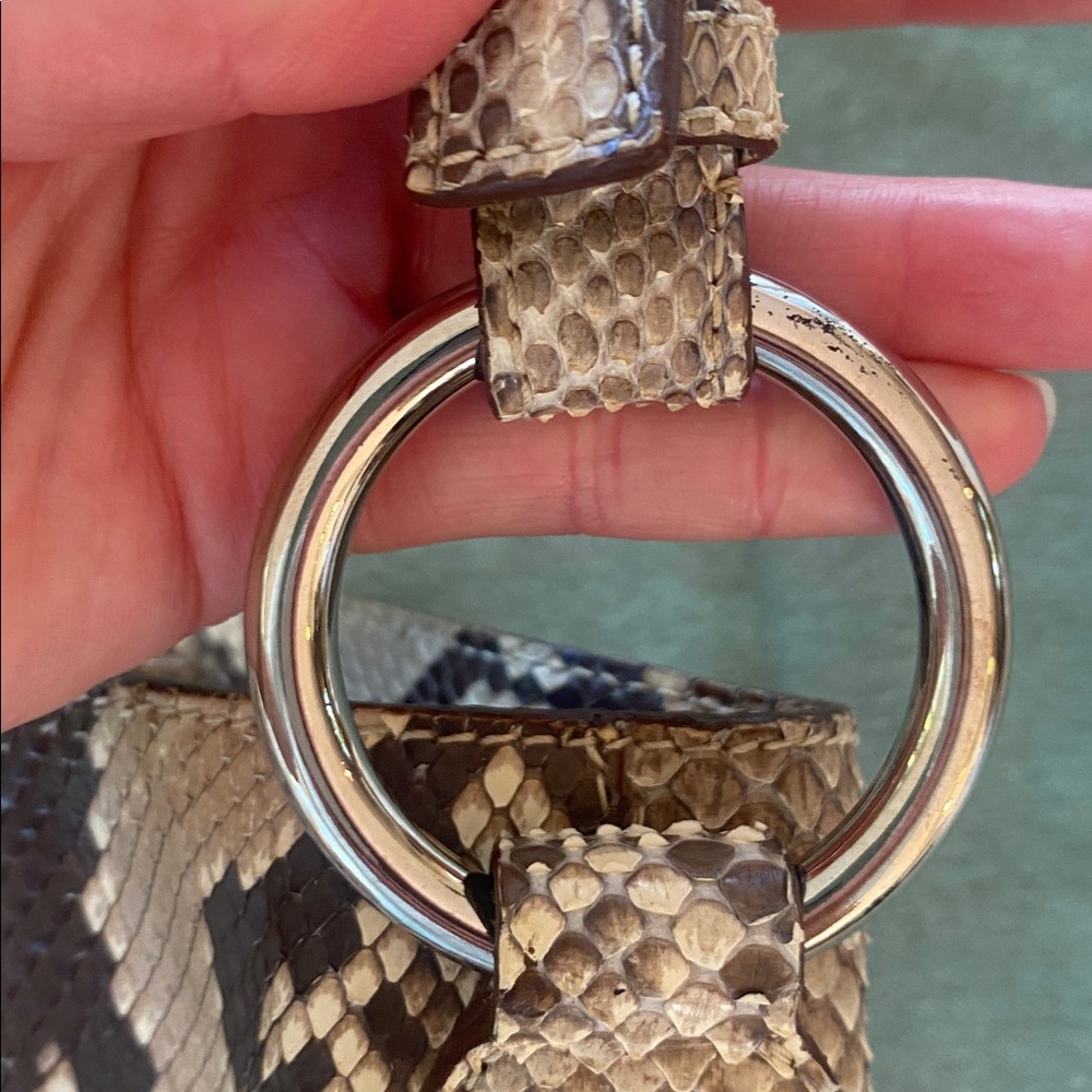 Prada Python Logo Hobo Roccia - Picture 13 of 14